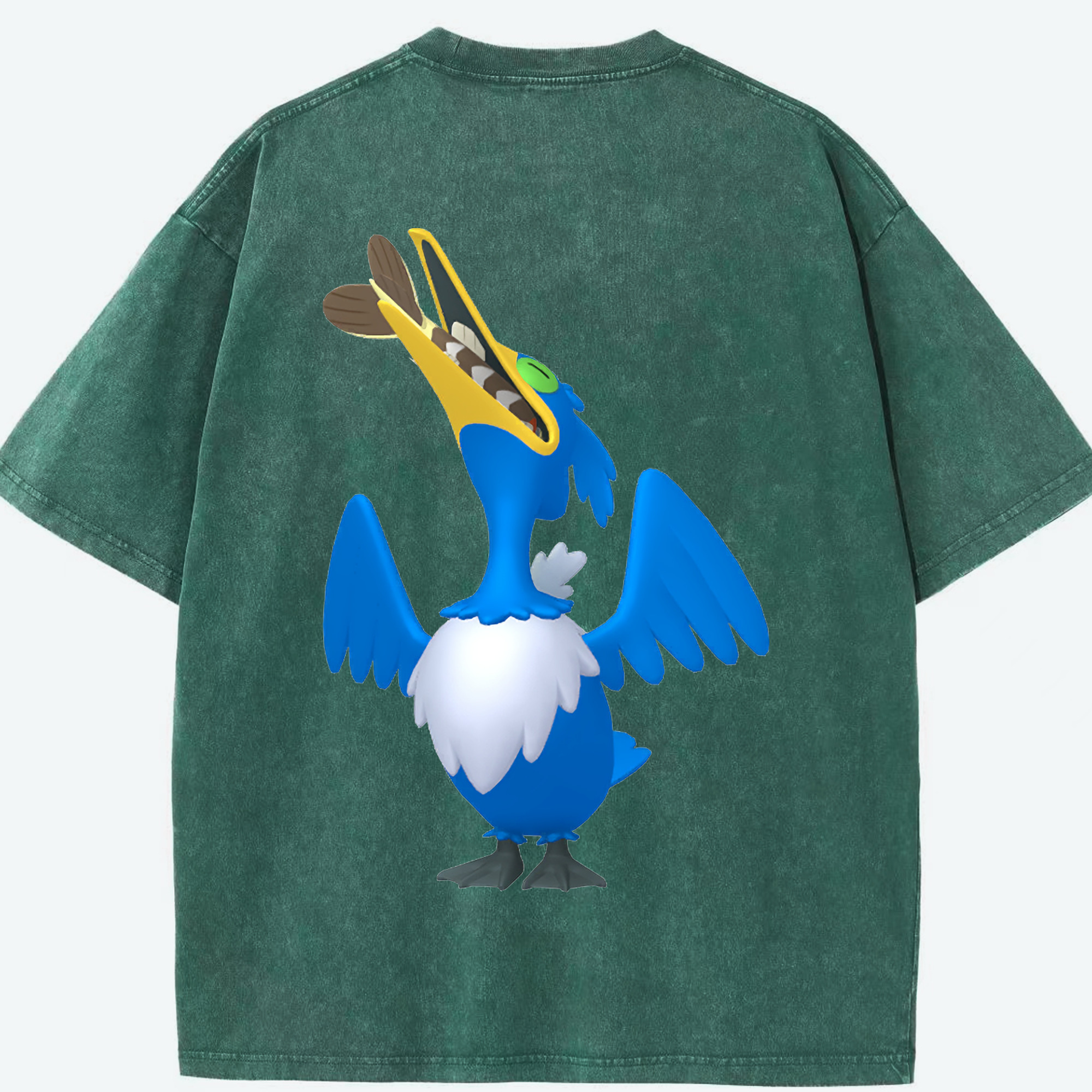 （画像用） ポケットモンスター Pokémon 綿100% ヴィンテージ風 半袖Tシャツ（背面プリント）